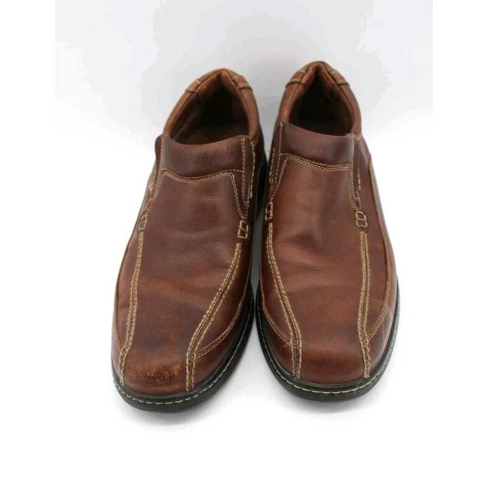 Johnston & Murphy XC4 System Waterproof Sheep Skin Brown Leather Shoes 11.5